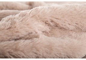 Кафяво одеяло от изкуствена кожа 150x200 cm Ruby – Tiseco Home Studio