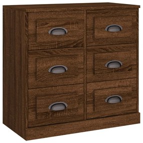 816439 vidaXL Сайдборд, кафяв дъб, 70x35,5x67,5 см, инженерно дърво