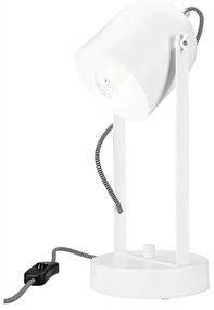 Бяла настолна лампа - LAMKUR