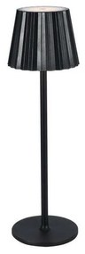 LED регулируема презареждаема настолна лампа LED/4W/5V 3000-6000K 1800 mAh черна