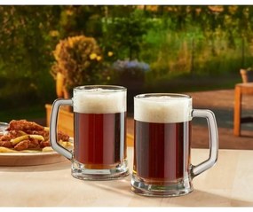 Стъклени чаши за бира в комплект от 6 бр. 500 ml Carre – Hermia