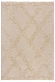 Бежов памучен килим 80x150 cm Tessa Diamond – Flair Rugs