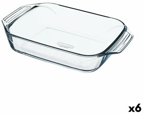 Ястие за печене Pyrex Irresistible Квадратен Прозрачен Cтъкло 6 броя 27,5 x 16,9 x 6 cm