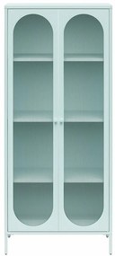Светлосиня метална витрина 80x186x40 cm Luna – Støraa