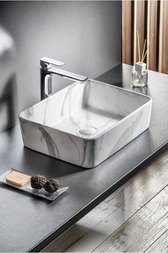 Бяла керамична мивка 47,5x37,5 cm Dalma – Sapho