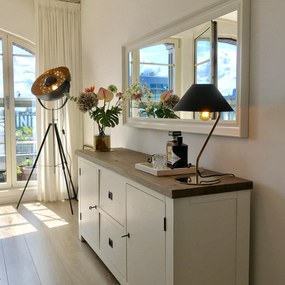 Индустриална подова лампа триножник черна - Magna 50 Eglip