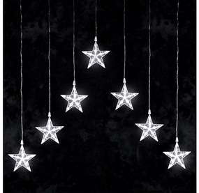 Aigostar - LED външна коледна гирлянда 70xLED/230V 1,2x1m IP44 студено бяла, със звездички