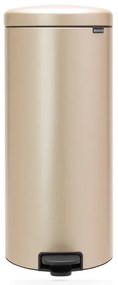 Кош за боклук с педал Brabantia NewIcon 1003209, 30 л, Плавно затваряне, Противоплъзгаща основа, Златен металик