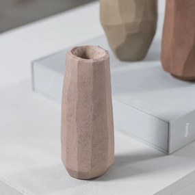 Розова ваза от полирезин (височина 15,5 cm) Nuki – Mette Ditmer Denmark