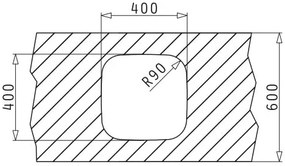 Измийте Pyramis IRIS 1B-40X40
