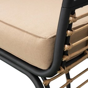 Бежово метално градинско кресло Paros – Garden Pleasure