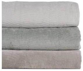 Сиво-зелено капитонирано покривало за легло 230x260 cm – Ixia