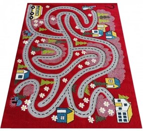 Сензорен детски килим червен Широчина: 150 см | Дължина: 200 см