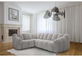 Светлосив ъглов диван (ляв ъгъл/L форма) Shell – Miuform