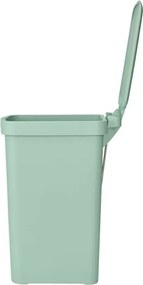 Кош за боклук с педал Brabantia StepUp 1008481, 16 л, Екологични материали, Голям отвор, Светлозелен