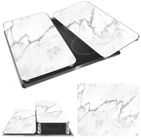 Комплект от 2 стъклени капака за печка , 52 x 30 cm Marble - Wenko