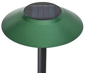 Комплект от 4 зелени прожектора с шипове, включително LED IP44 Solar - Mushroom