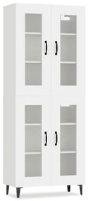 3114836 vidaXL Висок шкаф, бял, 69,5x34x180 см, инженерно дърво