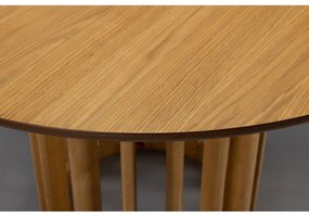 Кръгла трапезна маса с дъбов плот ø 120 cm Barlet – Dutchbone
