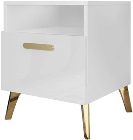 Нощно шкафче Picru 1SZ-Бяло Gualistero