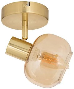 Лампа atmosphera Pilia, 10 cm, Метал и кехлибарено стъкло