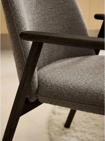 РОДЭРИЦ Кафяво Таупе (Монза 40)/рамка от лакиран опушен дъб (цвят орех) - ДЪРВЕН СТОЛ БУКЛЕ ЗА ВСЕКИДНЕВНА ТРАПЕЗАРИЯ КУХНЯ