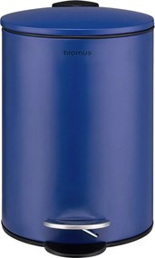 Синьо стоманено кошче за боклук с педал 3 l Tubo – Blomus