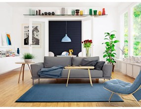 Син килим Berna Liso, 80 x 150 cm - Universal