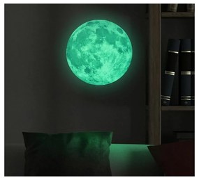 Детски стикер за стена Real Moon, ⌀ 30 cm - Ambiance