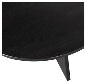 Черна кръгла масичка за кафе ø 90 cm Fries – WOOOD