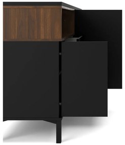 Черен скрин 176x90x49 cm Roomers – Tvilum