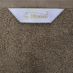 Светлокафява памучна кърпа за баня 70x140 cm Darwin - My House