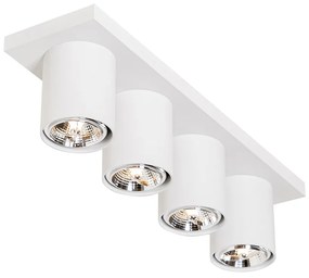 Модерен таванен прожектор бял 4-светлина - Tubo