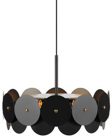 Черно висящо таванно осветително тяло, ø 53 cm Vegas - Markslöjd