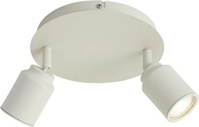 Модерен спот за баня бежов 2 светлини IP44 - Ducha