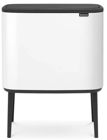 Кош за боклук Brabantia Bo Touch 651102, 36 л, Плавно и безшумно отваряне, Голям отвор, Бял