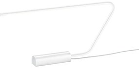 Бяла LED настолна лампа (височина 33 cm) Olea – Trio Select