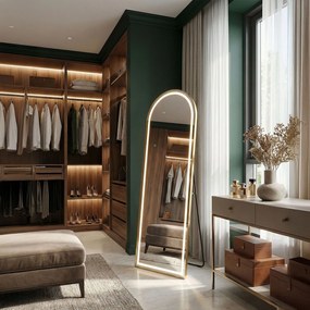 Огледало LED Orbit 60x170cm Brush Gold