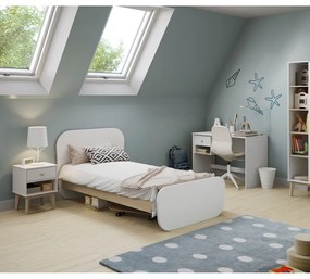 Бяло детско нощно шкафче Esteban - Marckeric