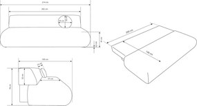 Разтегателен диван Entepy-Сив