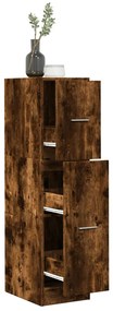 855164 vidaXL Шкаф органайзер, опушен дъб, 30x41x118 см, инженерно дърво