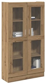 3318719 vidaXL Висок шкаф, занаятчийски дъб, 82,5x30,5x150 см, инженерно дърво
