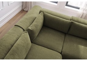 Зелен ъглов диван (променлив) Jeanne - Bobochic Paris