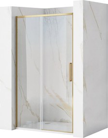 Врати за душ кабини REA Rapid Slide 120 Gold Brush
