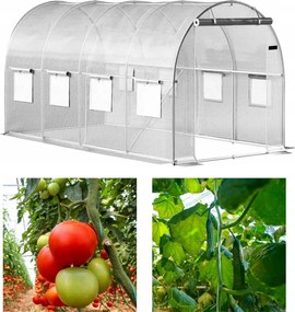 Градинска оранжерия 2,5 x 4 м, бял