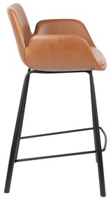 Кафяви бар столове в цвят коняк в комплект от 2 броя 91,5 cm Brit - Zuiver