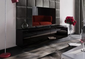 Мебели за холELPASO 12, черен/черен гланц