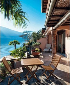 Градинска масичка от масивна акация 70x70 cm Noemi – Bizzotto