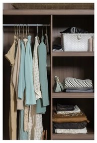 Сив модулен гардероб 110x210 cm Rens - WOOOD