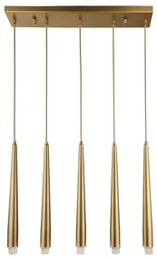 Висящо осветително тяло в златист цвят Agusta – Squid Lighting